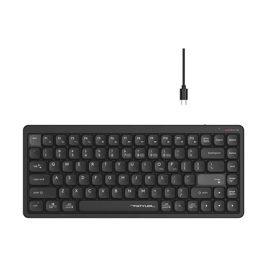Picture of A4TECH FSTYLER FBX53C Wireless (Dual Mode) Black Keyboard