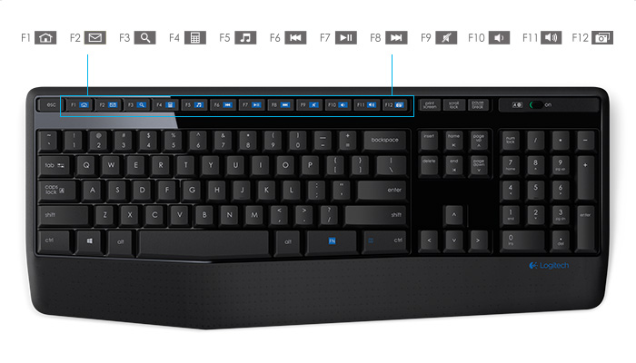 Picture of Logitech MK345 Black Wireless Keyboard & Mouse Combo