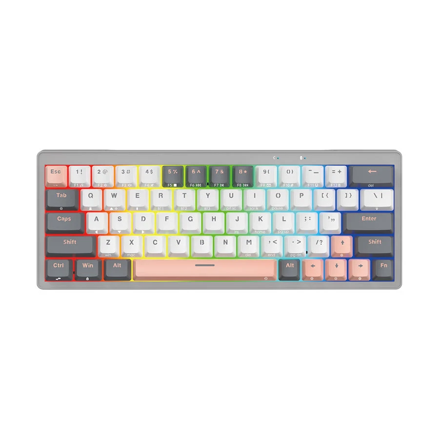 Picture of Fantech Atom Pro63 MK912 Tri Mode RGB Hot Swap (Blue Switch) Saturn Stellar Edition Mechanical Gaming Keyboard