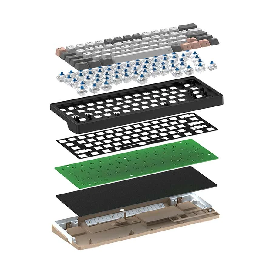 Picture of Fantech Atom Pro63 MK912 Tri Mode RGB Hot Swap (Blue Switch) Saturn Stellar Edition Mechanical Gaming Keyboard