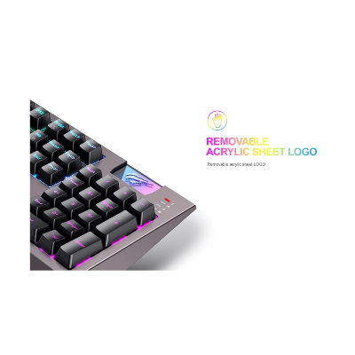 Picture of Havit KB872L Wired Multi-Function RGB Backlit (Blue switch) Black-Ochre Gaming Keyboard
