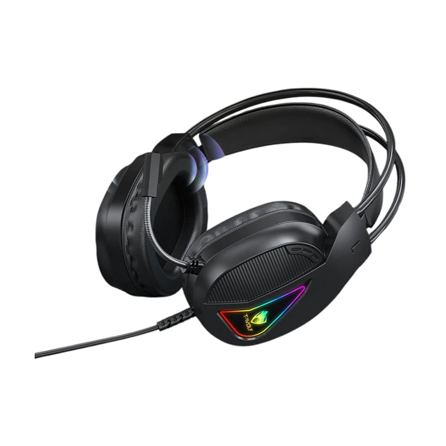 Picture of T-WOLF H160 ANC Wired Black Gaming Headphone