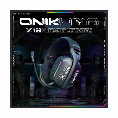 Picture of ONIKUMA X12 RGB Wired Black Gaming Headphone