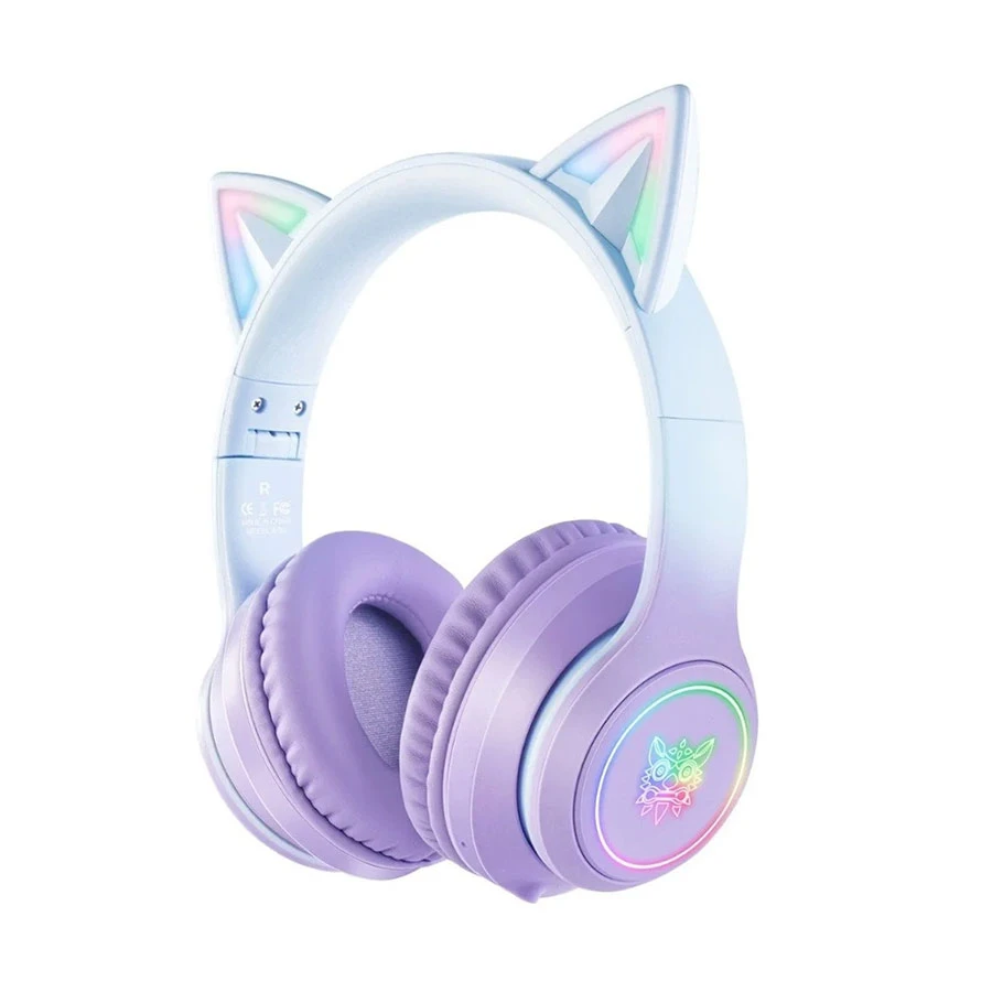 Picture of ONIKUMA B90 RGB Bluetooth Purple Gaming Headphone