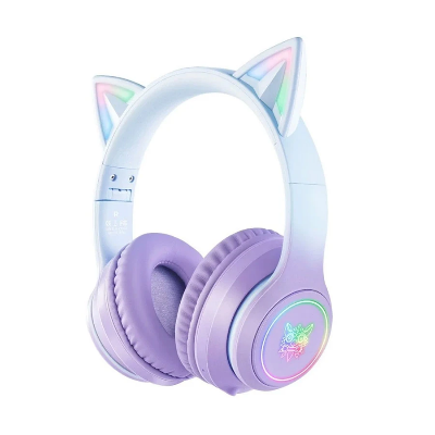 Picture of ONIKUMA B90 RGB Bluetooth Purple Gaming Headphone