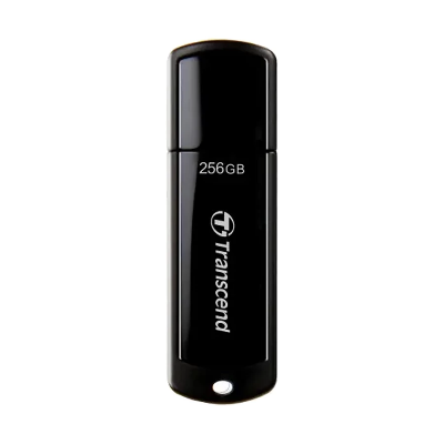 Picture of Transcend JetFlash 700/730 256GB USB 3.1 Gen 1 Black Pen Drive #TS256GJF700