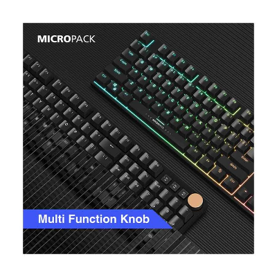 Picture of Micropack GK-30 ARES RGB Mechanical (Blue Switch) Wired Black Gaming Keyboard