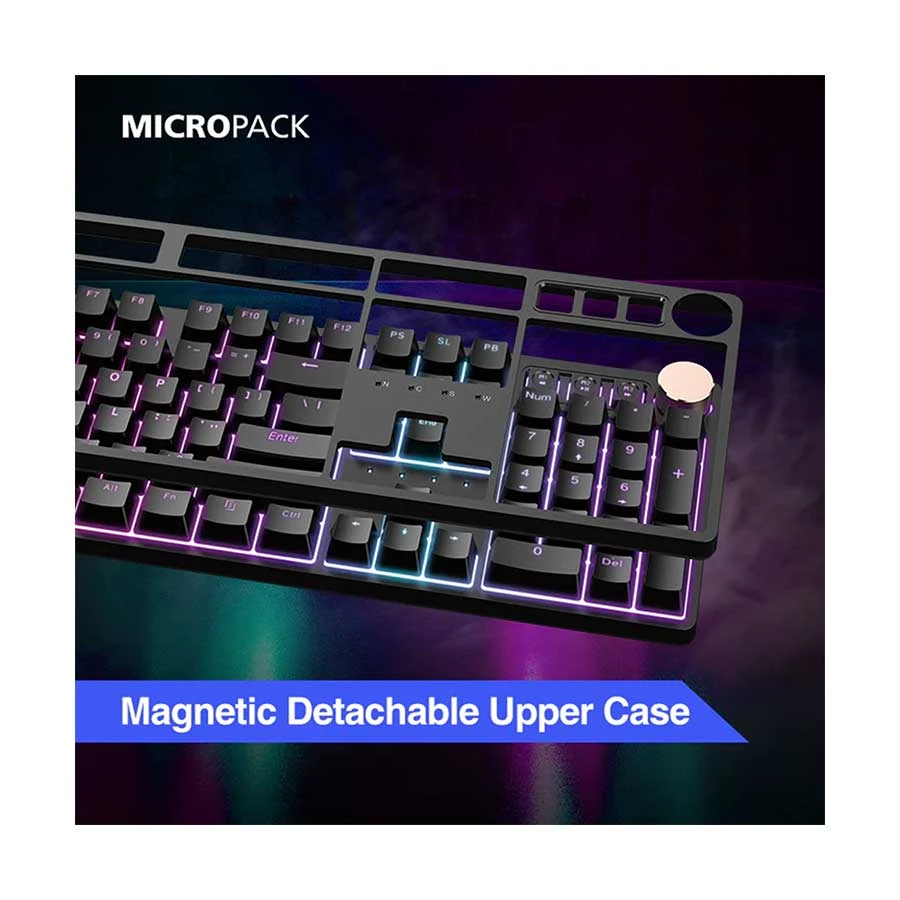 Picture of Micropack GK-30 ARES RGB Mechanical (Blue Switch) Wired Black Gaming Keyboard