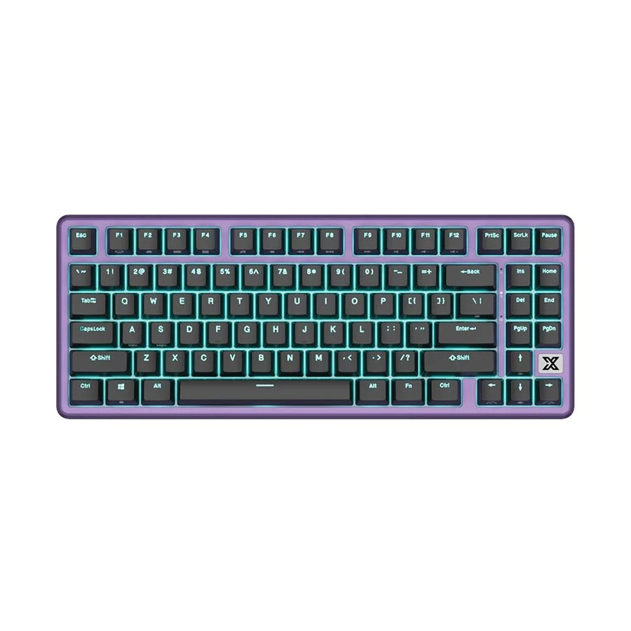Picture of Royal Kludge RK X87 Wired (Creamy Switch) Blackberry Mousse Mechanical Gaming Keyboard