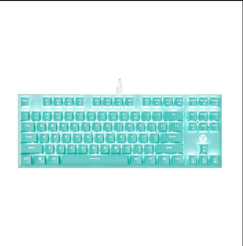Picture of Fantech MAXFIT87 MK856 Mint Edition RGB Mechanical Mint Wired Detachable Gaming Keyboard