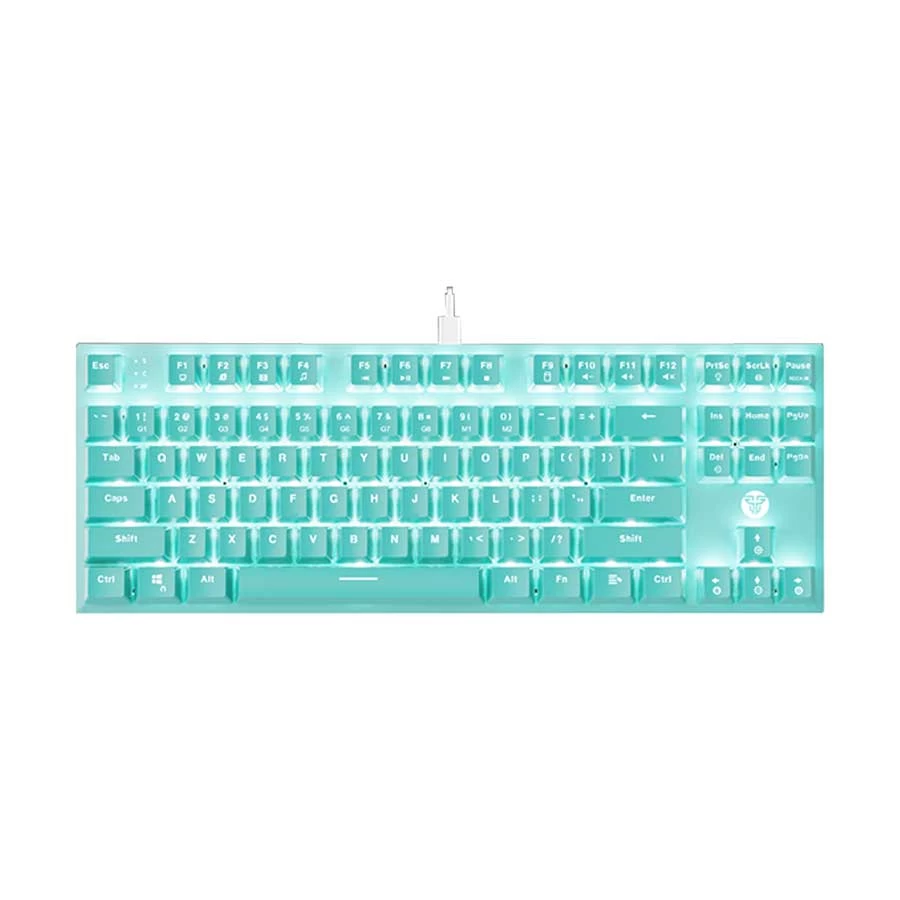 Picture of Fantech MAXFIT87 MK856 Mint Edition RGB Mechanical Mint Wired Detachable Gaming Keyboard