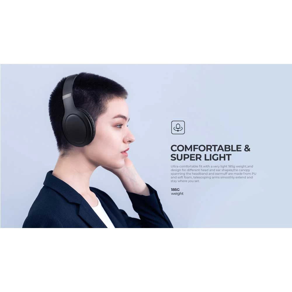 Picture of Havit H633BT Foldable Black Bluetooth Headphone