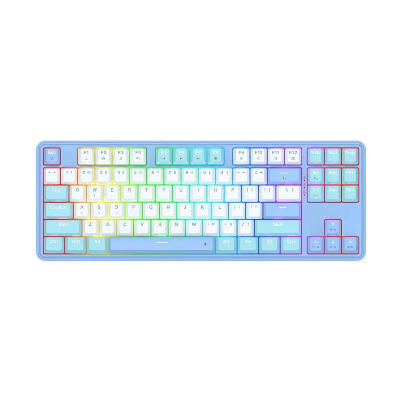 Picture of Redragon Star Blade K707 RGB Wired Hot Swap (Dragon Chant Switch) Gasket-Mounted White Blue Mechanical Gaming Keyboard