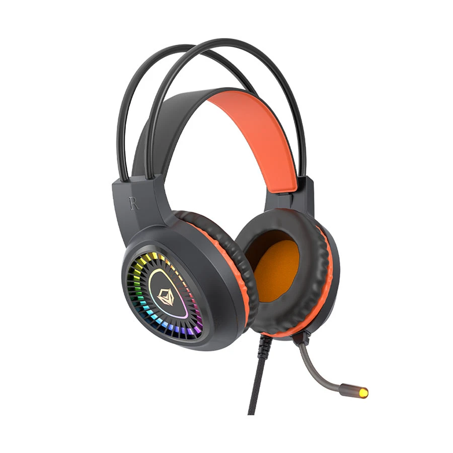 Picture of Meetion MT-C505 Black-Orange USB Wired Gaming Keyboard, Mouse, Mouse Pad & Headphone Combo