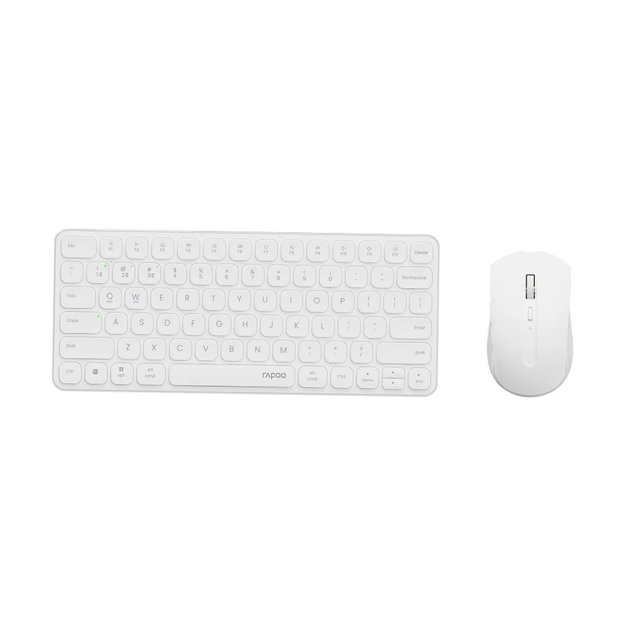 Picture of Rapoo 9050S (Dual Mode) White Ultra-slim Keyboard & Mouse Combo