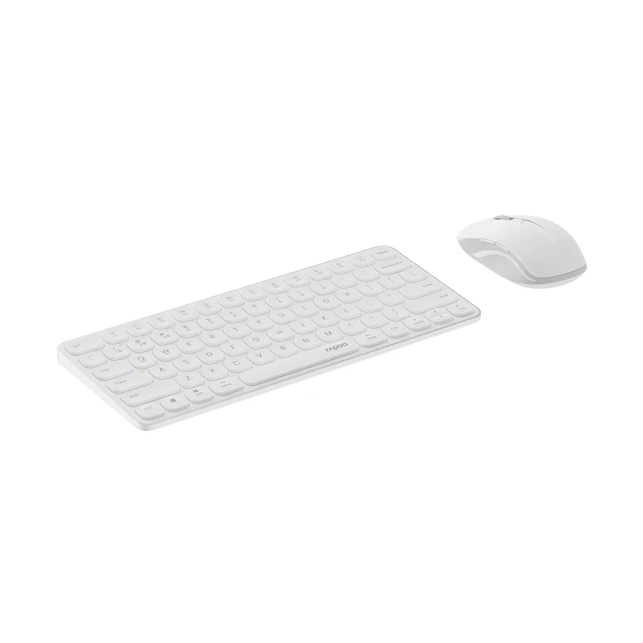 Picture of Rapoo 9050S (Dual Mode) White Ultra-slim Keyboard & Mouse Combo