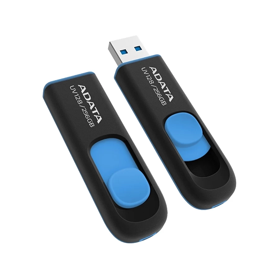 Picture of ADATA UV128 256GB Black-Blue USB 3.2 Pen Drive