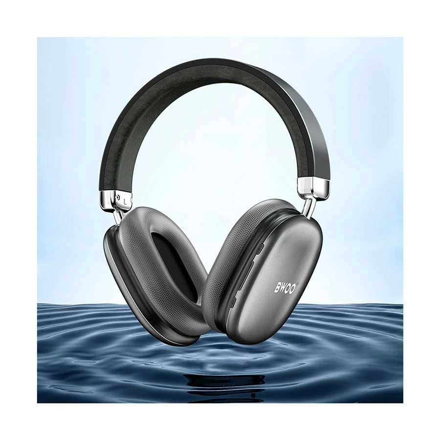 Picture of BWOO BO-BW585 Over Ear Bluetooth Grey Noise Cancelling Gaming Headphone