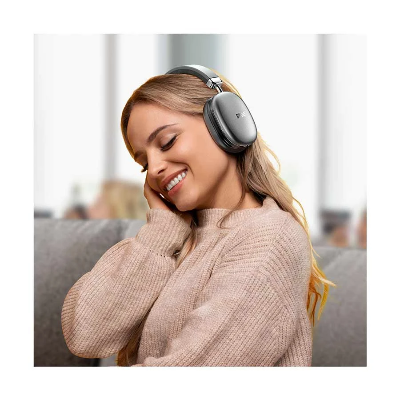 Picture of BWOO BO-BW585 Over Ear Bluetooth Grey Noise Cancelling Gaming Headphone