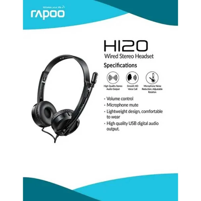 Picture of Rapoo H120 USB Black Wired Stereo headset