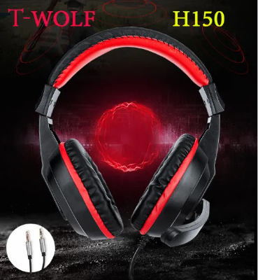 Picture of T-WOLF H150 Wired Black Gaming Headphone