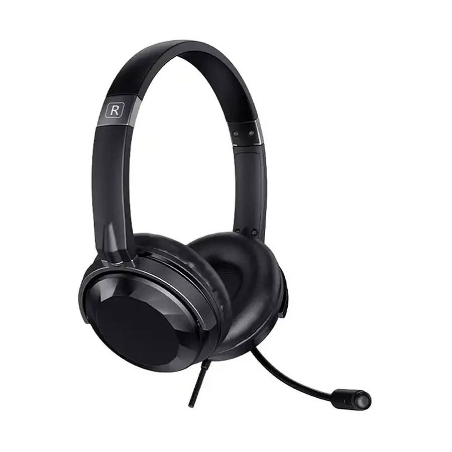Picture of Havit H217D Wired Black Stereo Headphone with Microphone