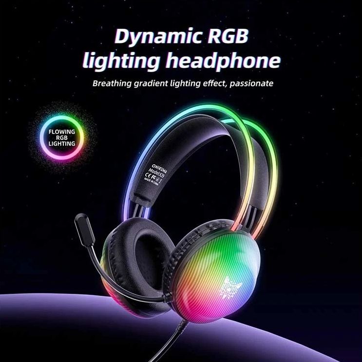 Picture of ONIKUMA X29 RGB Wired Black Professional Gaming Headphone