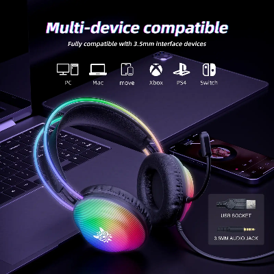 Picture of ONIKUMA X29 RGB Wired Black Professional Gaming Headphone