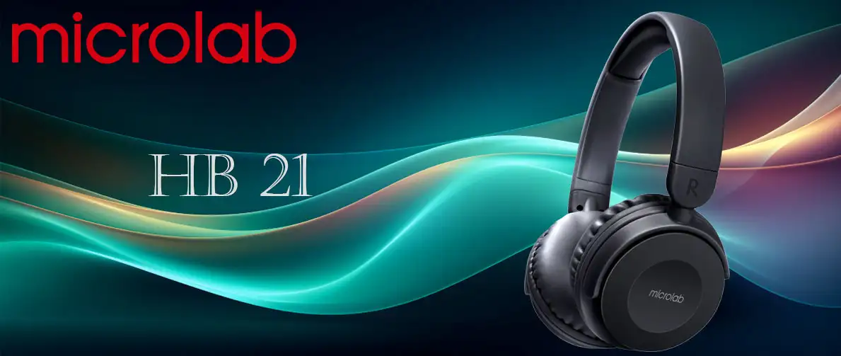 Picture of Microlab HB 21 Bluetooth Black Headphone