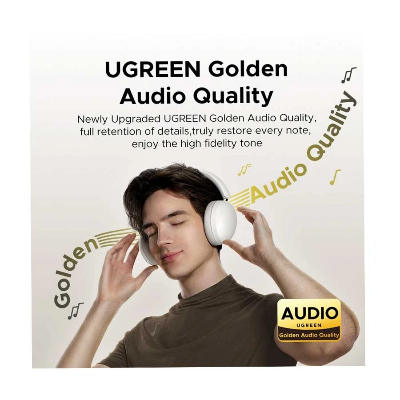 Picture of Ugreen Studio Max2 HP205 Light Gray Bluetooth Headphone