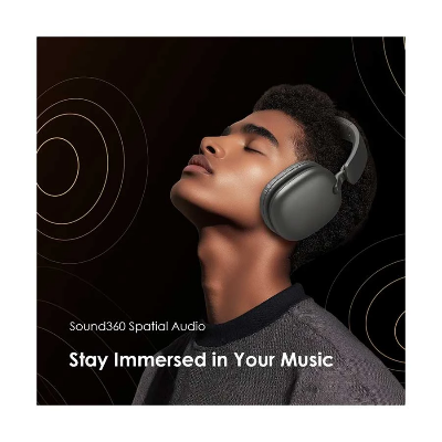 Picture of Oraimo BoomPop Lite Bluetooth Speed Black Over-Ear Headphone
