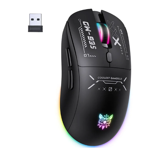 Picture of Onikuma CW935 RGB Tri Mode Wireless Black Gaming Mouse