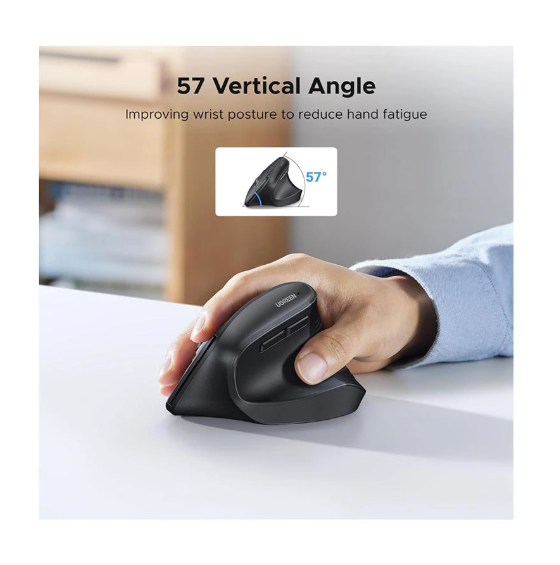 Picture of UGREEN M571 (55916) Wireless Black Silent Vertical Mouse
