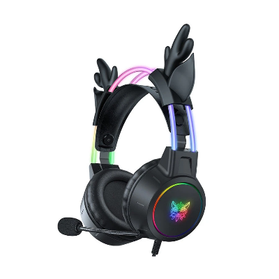 Picture of Onikuma X15 Pro Deer Ear RGB Wired Black Professional Gaming Headphone