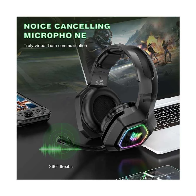 Picture of ONIKUMA B100 RGB Tri-Mode Bluetooth Black Gaming Headphone