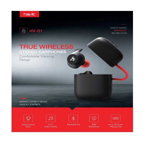 Picture of Havit G1 Series TWS True Black Wireless Earbud