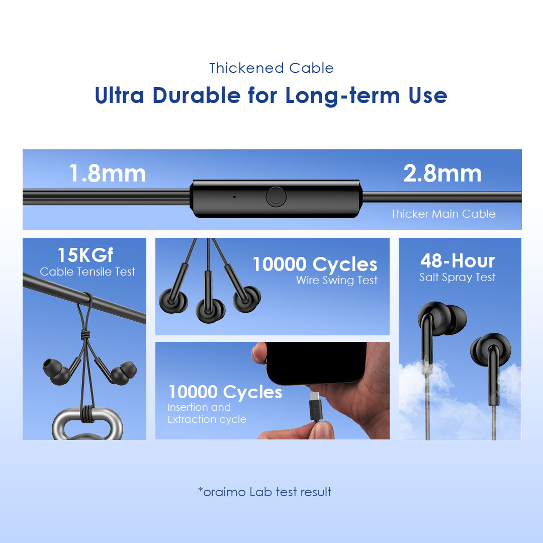Picture of oraimo CONCH 2C oraimo CONCH 2C Type-C Wired Earphones