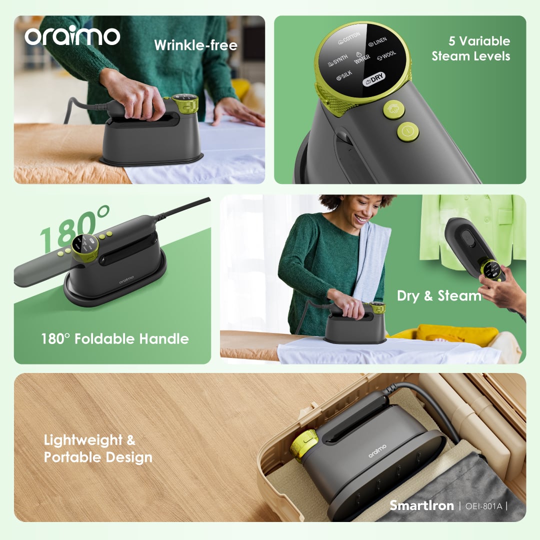 Picture of oraimo SmartIron 1740W Portable Electric Iron