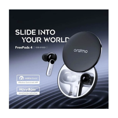 Picture of Oraimo FreePods 4 ANC Black TWS Bluetooth Earbuds #OEB-E105D