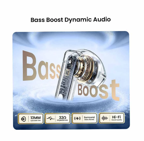Picture of Bwoo BO-BW41-WH White TWS Bluetooth Earbuds