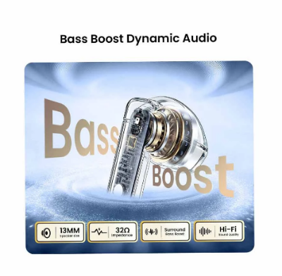 Picture of Bwoo BO-BW41-WH White TWS Bluetooth Earbuds