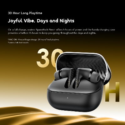 Picture of Oraimo Spacebuds Neo+ ANC Light Gold TWS Bluetooth Earbuds #OTW-323P