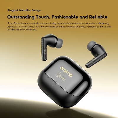 Picture of Oraimo Spacebuds Neo+ ANC Light Gold TWS Bluetooth Earbuds #OTW-323P