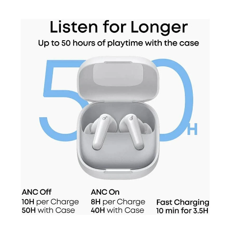 Picture of Anker SoundCore R60i NC ANC Black Bluetooth Earbuds