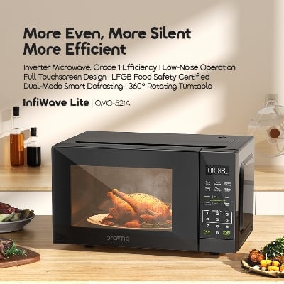 Picture of oraimo InfiWave Lite 23L Energy-Saving Touchscreen Microwave Oven