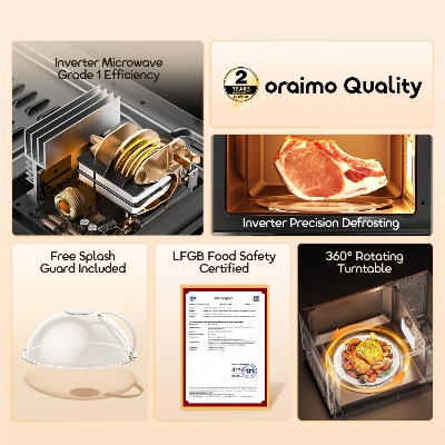 Picture of oraimo InfiWave Lite 23L Energy-Saving Touchscreen Microwave Oven