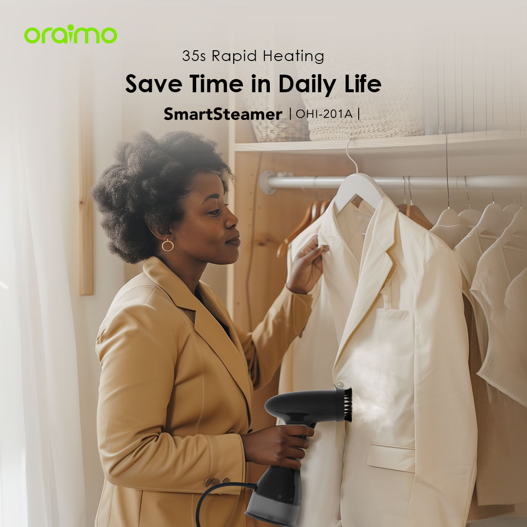 Picture of oraimo SmartSteamer 1500W Handheld Garment Steamer