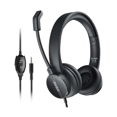 Picture of EKSA Telecom H12 Black Wired Over-Ear Professional Headphone (2 Year Warranty)