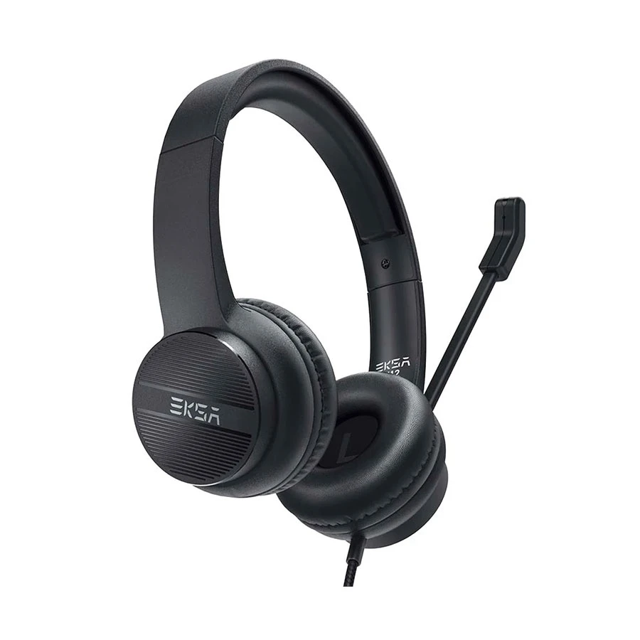 Picture of EKSA Telecom H12 Black Wired Over-Ear Professional Headphone (2 Year Warranty)