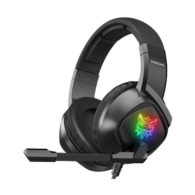 Picture of ONIKUMA K19 RGB Wired Black Over Ear Professional Gaming Headphone